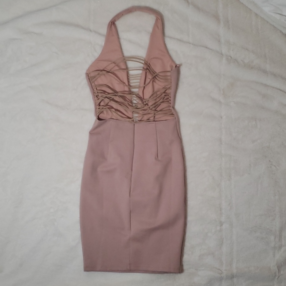 NWT Strappy bodycon halter dress - Picture 2 of 8